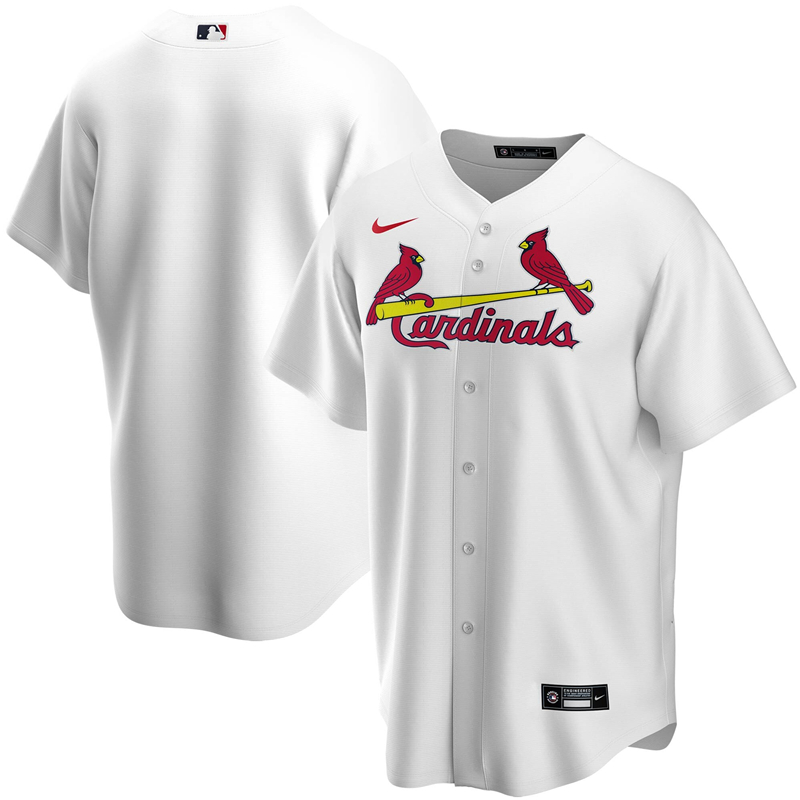 2020 MLB Men St. Louis Cardinals Nike White Home 2020 Replica Team Jersey 1